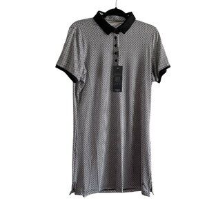 Head Golf Women L Black/Sand Celine Style UV Protection Moisture Wick Dress NWT